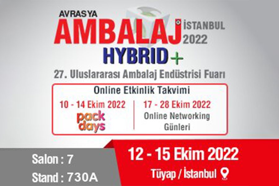 İkon Ambalaj olarak Avrasya Ambalaj Fuarı 2022'de yerimizi alıyoruz.